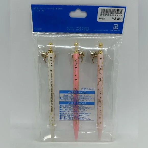 Tokyo Disney Resort Minnie Mouse Headband Ballpoint Pens, Set of 3, NWT. - Picture 3 of 3